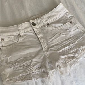 AE High Rise Festival Denim Shorts